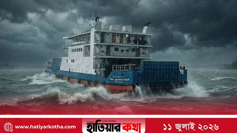 বৈরী আবহাওয়ায় আজও বন্ধ ফেরি ‘মহানন্দা’, দুর্ভোগে হাতিয়ার 