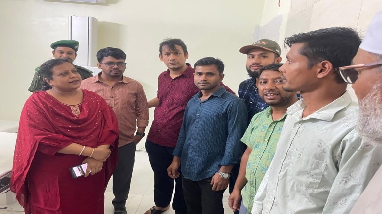 সফিউল আলম হাতিয়া প্রাইভেট হাসপাতাল পরিদর্শনে উপজেলা স্বাস্থ্য কর্মকর্তা